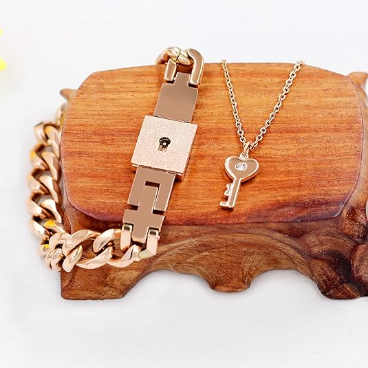 Custom Engraving Locking Bracelet High Quality 316L Stainless Steel Black, Gold, Rose Gold, Silver BDSM