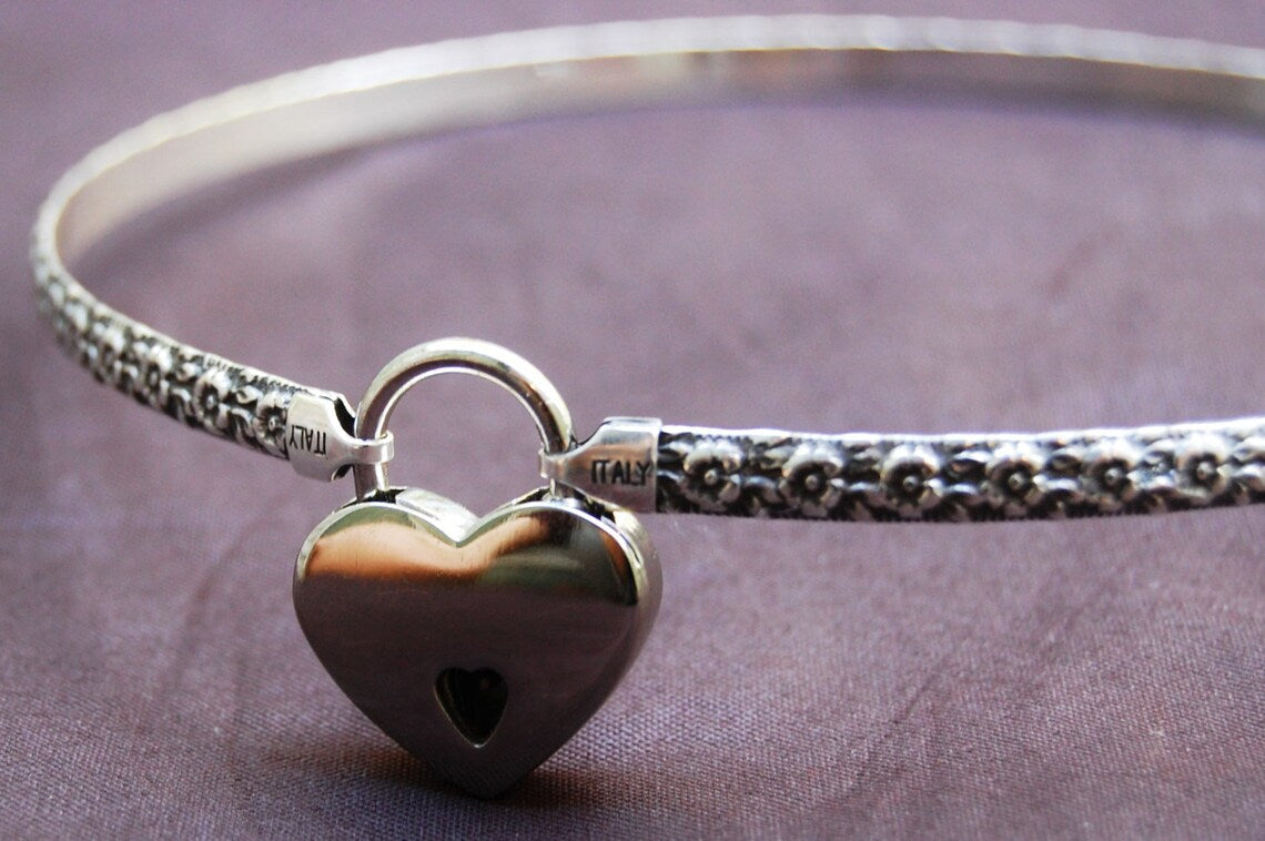 BDSM Locking Day Collar Solid Vintage Wild Rose Cuff Collar 925 Sterling Silver g2