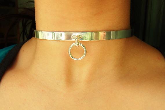 High Quality 925 Sterling Silver Hypoallergenic Locking, lock, padlock BDSM Cuff Day Collar Bondage Sub Kink Slave Submissive ToBeHis Engraving