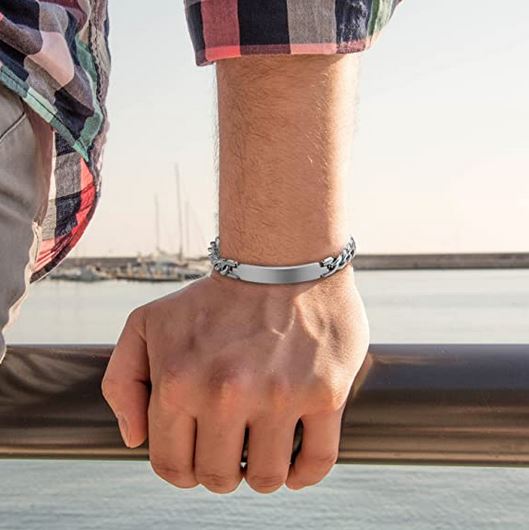 Custom Engraving Dominant High Quality 316L Surgical Stainless Steel High Quality BDSM Master Bracelet