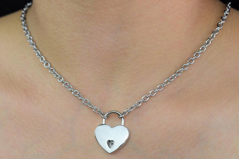 316L Surgical Stainless Steel Medium Oval Link BDSM Day Collar s4