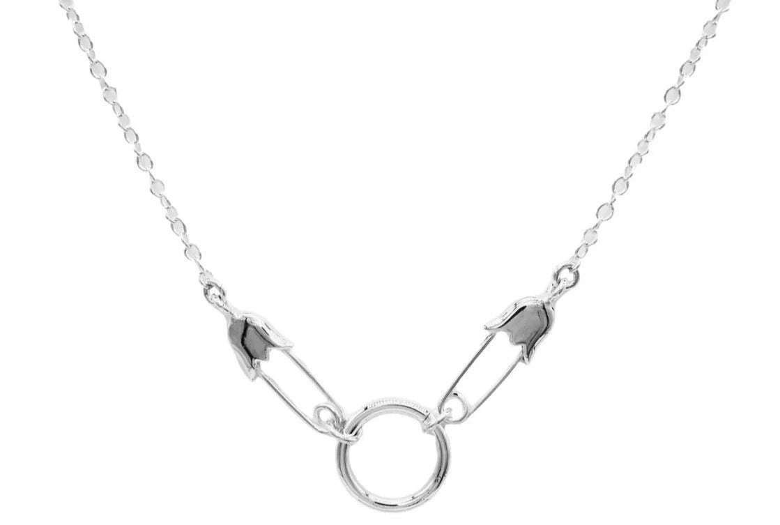 Littles DDLG Baby Pin O Ring Collar BDSM Locking Day Collar 925 Solid Sterling Silver g4