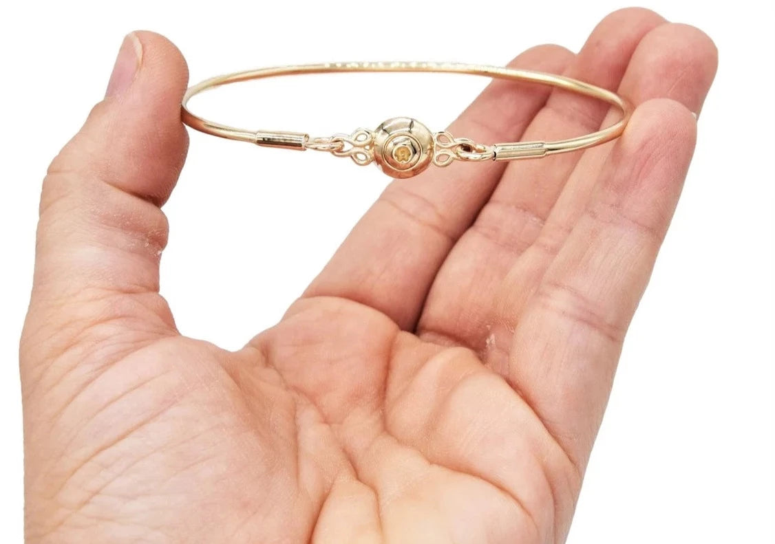 BDSM Discreet Locking Day Collar Cuff Heavy 12 Gauge Solid 14K Gold Yellow OR Pink 24/7 Wear Secret Locking Screw Clasp Lock