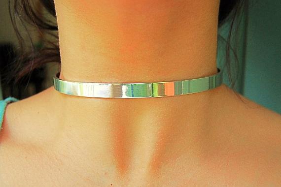 High Quality 925 Sterling Silver Hypoallergenic Locking, lock, padlock BDSM Cuff Day Collar Bondage Sub Kink Slave Submissive ToBeHis Engraving