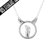 Solid 925 Sterling Silver Pet Fox O Ring BDSM Day Collar   g2