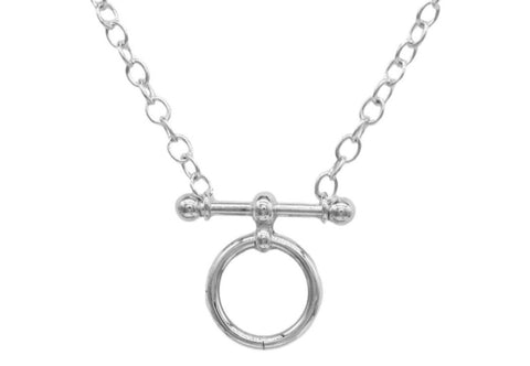 BDSM Locking Day Collar Ball & Bar O Ring  Solid 925 Sterling Silver  g2