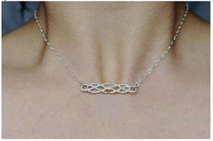 Celtic Knot Solid 925 Sterling Silver BDSM Day Collar   g2