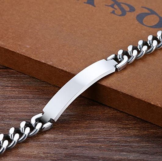 Custom Engraving Dominant High Quality 316L Surgical Stainless Steel High Quality BDSM Master Bracelet
