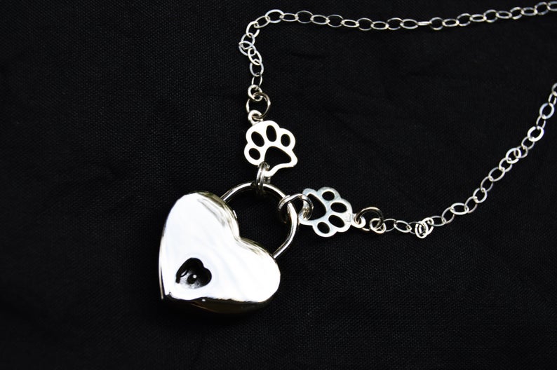 Solid 925 Sterling Silver Puppy Paws BDSM Day Collar   g5
