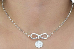 Infinity with Triskelion Solid 925 Sterling Silver Day Collar g2