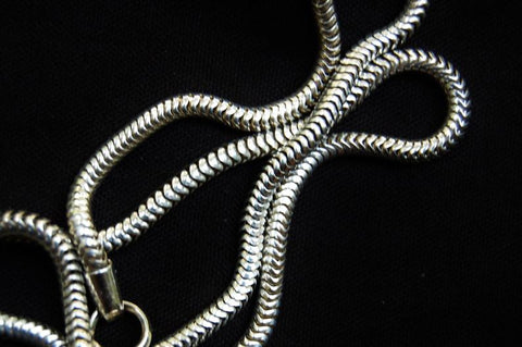 Solid 925 Sterling Silver Medium Slink  BDSM Day Collar   g2
