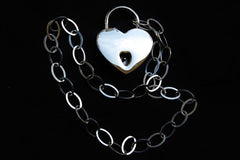 Solid 925 Sterling Silver Flat Oval BDSM Wrist Day Collar   g1