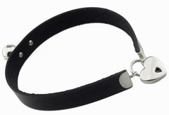High Grade Leather and Solid 925 Sterling Silver BDSM Day Collar   g1