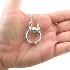 Solid 925 Sterling Silver Pet Horse O Ring BDSM Day Collar   g2