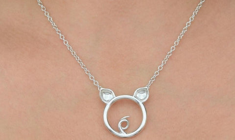 Solid 925 Sterling Silver  Pet Piggy O Ring BDSM Day Collar   g2