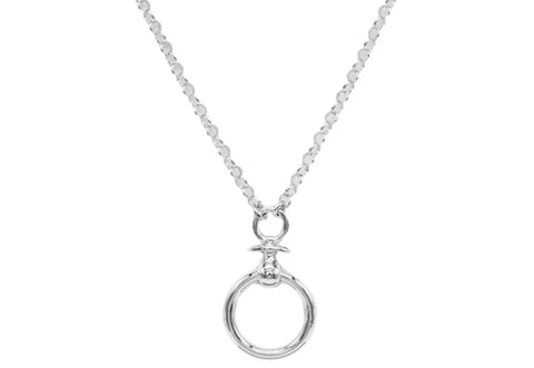 Littles 24/7 Wear Secret Locking Pacifier O Ring Submissive BDSM Day Collar  DDLG Solid 925 Sterling Silver Discreet Necklace g4