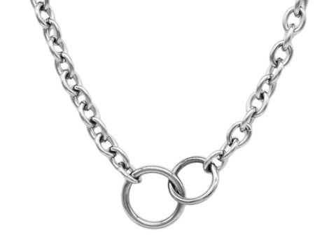BDSM Locking Day Collar O Ring Submissive Triscuit O Ring w/Fancy Ends  Solid 925 Sterling Silver – ToBeHis LLC