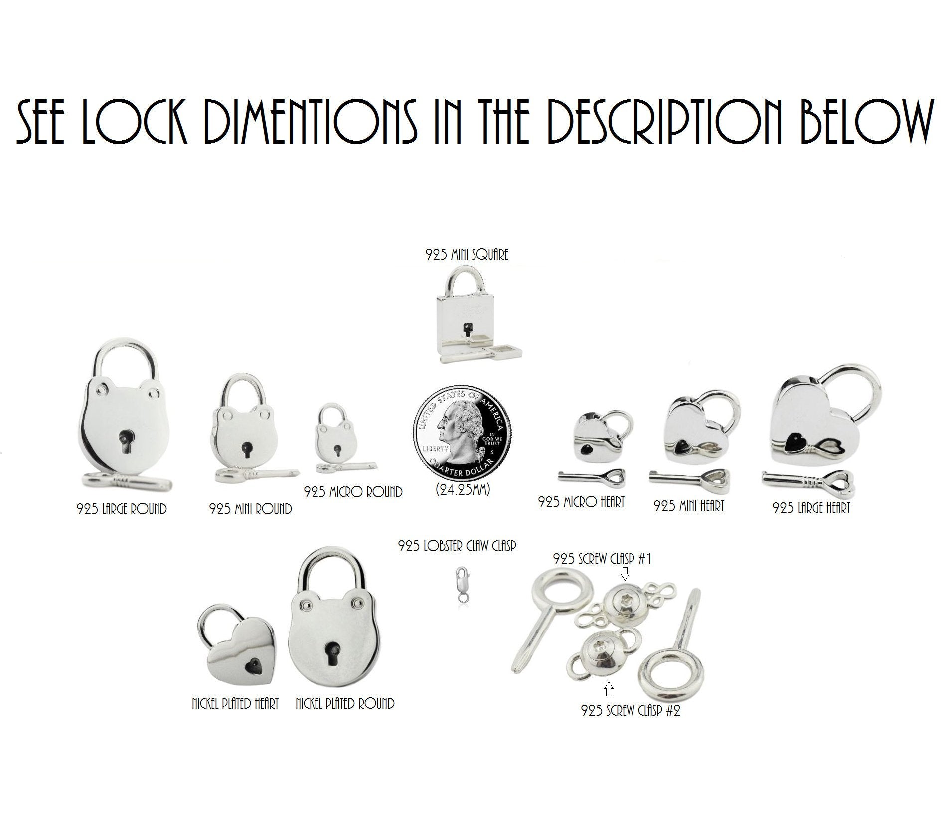 silver padlock