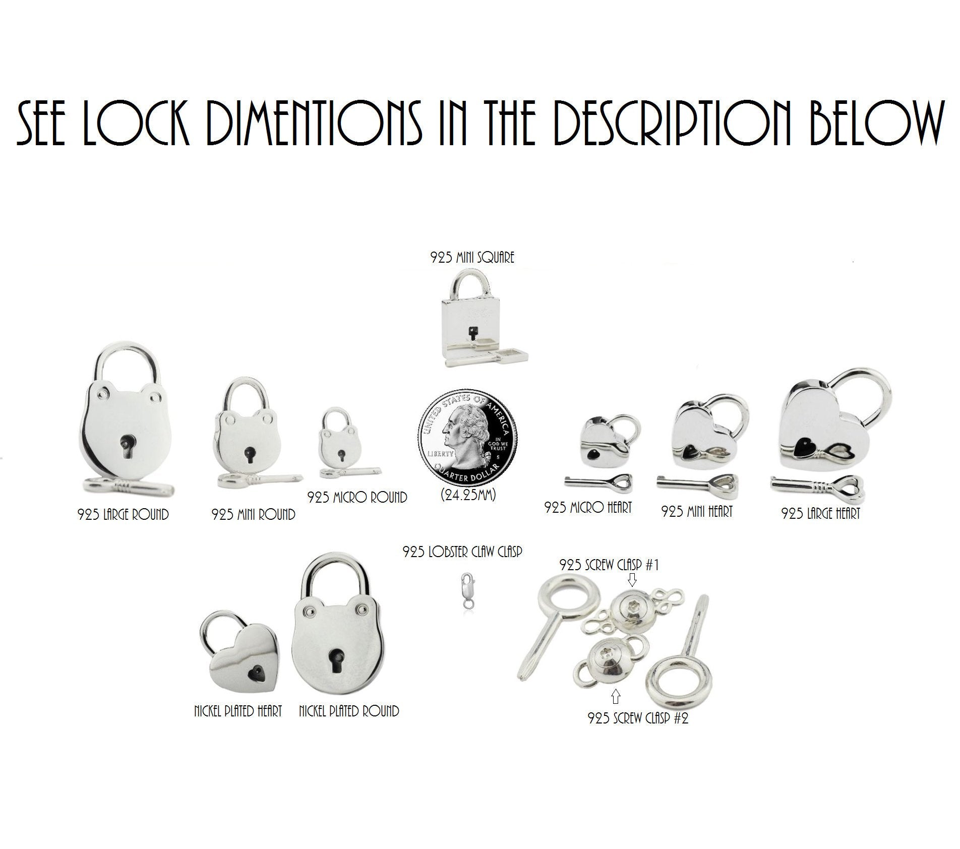 925 Solid Sterling Silver Hypoallergenic Functional Working Round Padlock Lock 925 Key BDSM Slave Sub Pet Submissive Bondage Collar
