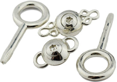 Solid 925 Sterling Silver BDSM Screw Clasp
